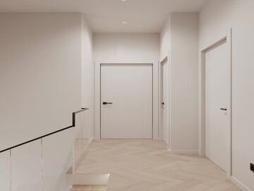 Сучасний інтер'єр спальні у світлій палітрі