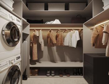Фото дизайну двокімнатної квартири 70 м² у Києві