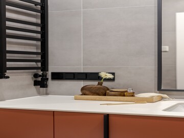 Санвузол та душова у двокімнатній квартирі 50 m² — ремонт ЖК SEVEN Київ
