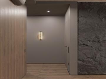 Передпокій з декоративною підсвіткою – квартира 95 м² Київ
