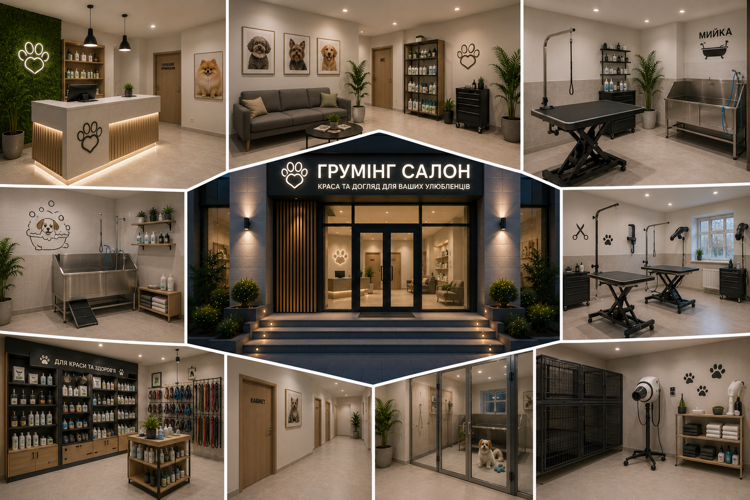 Ремонт грумінг салону під ключ у Києві